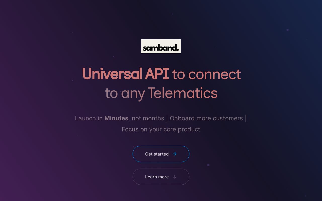 Universal API to connect to any Telematics